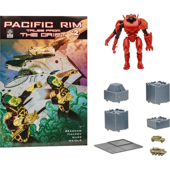 McFarlane - Pacific Rim - 4" Crimson Typhoon (Jaeger) Figure Playset & Comic
