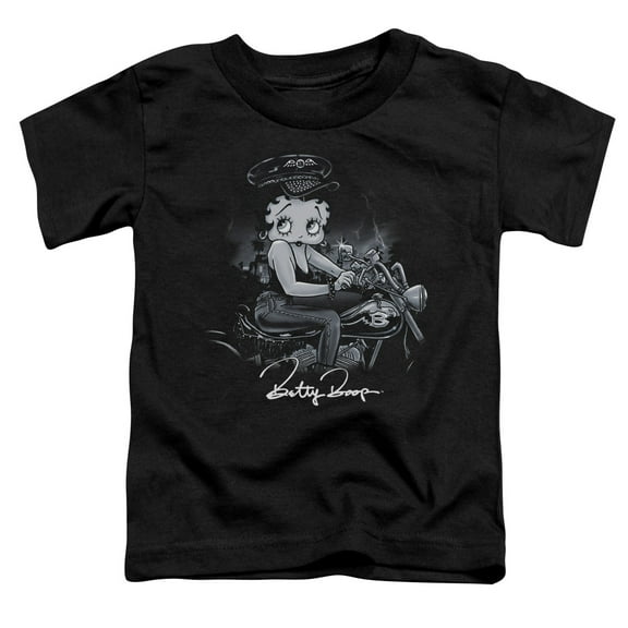 Betty Boop Storm Rider S/S Toddler T-Shirt Black