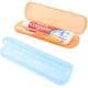 thumbnail image 1 of Estuche de cepillo de dientes ligero portátil 2 uds Vhermosa naranja y azul, 1 of 4