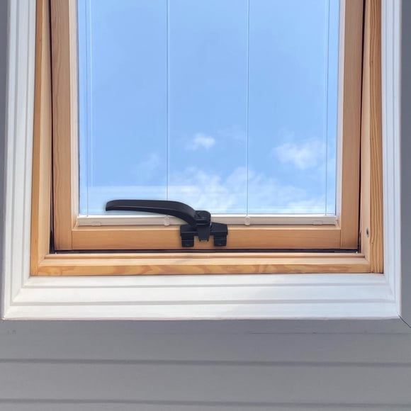 Manijas de ventana Fernando Manija de bloqueo abatible Aleación de aluminio Negro