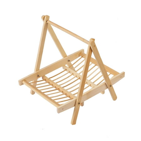 

Bamboo Tray Fruit Storage Serving Preparing BBQ Accessories Hanging Shelf Hotel