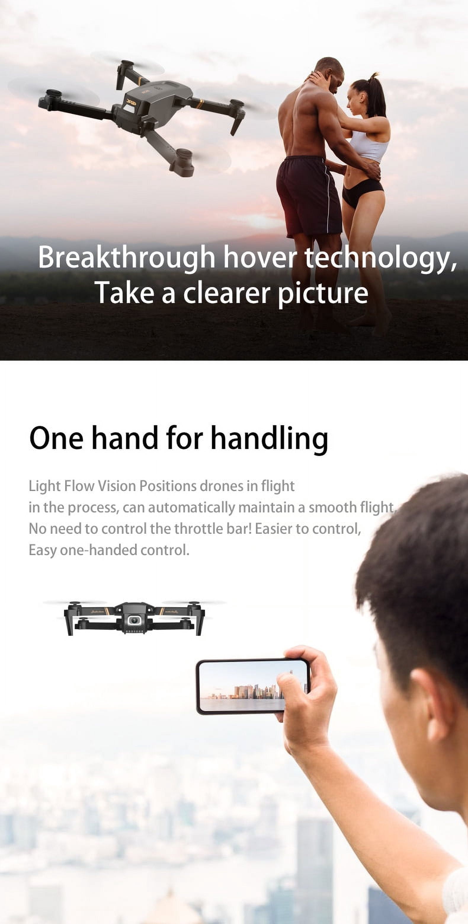 RC Drone 2K 1080P HD Wide Angle Camera WiFi Fpv Dual Camera Foldable Quadcopter Real Time Transmission Drone Gift Toys
