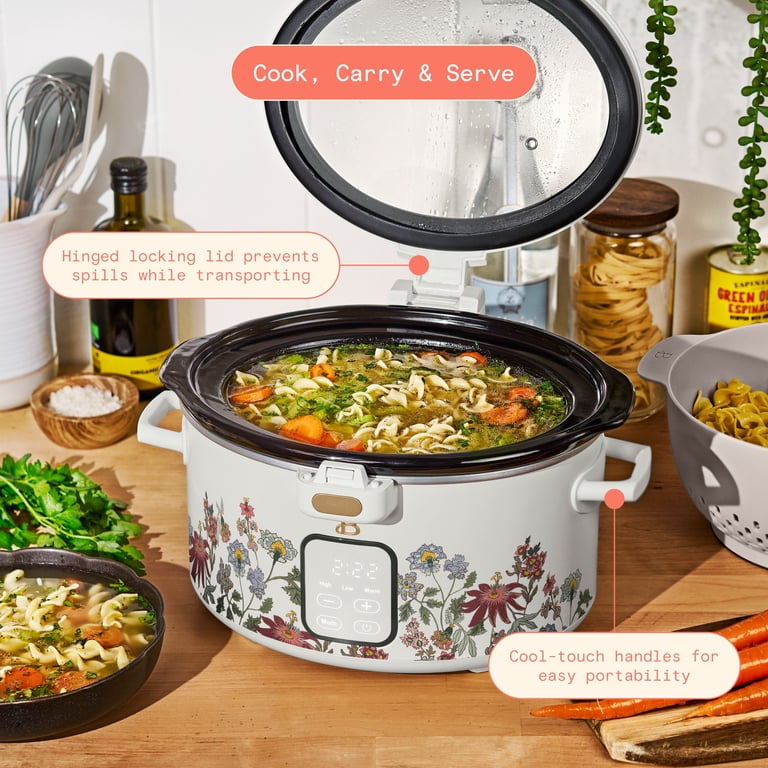 Beautiful 4-Quart Slow Cooker by Drew Barrymore, White photo 4
