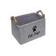thumbnail image 1 of Caja De Juguetes Para Perros Cesta De Almacenamiento De Juguetes Para Perros Plegable Contenedor De Juguetes Para Perros Decorativo Con Mango De Madera Patrón De Perro Lindo Para Juguetes Para Perros Inevent PT001556-01, 1 of 6