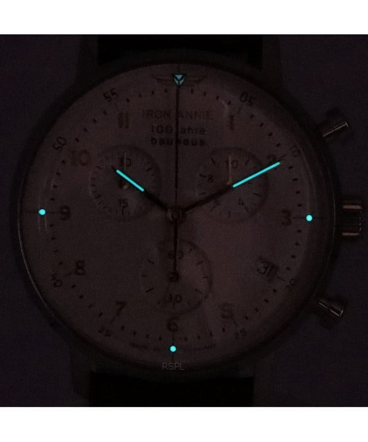 Iron Annie 100 Jahre Bauhaus Chronograph White Dial Quartz 50964 Men's  Watch