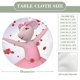 thumbnail image 2 of Angelina Ballerina-theme Fitted Round Tablecloths Elastic Edged Table Covers Waterproof Table Cloth for Kitchen Holiday Party Tables Decor 150cm, 2 of 6