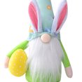 thumbnail image 1 of Huevo Rodolfo Huevo de Pascua Rudolf Bunny Rabbit Gnome Ornamento para decoración de fiesta en casa (verde) Ndcxsfigh Libre de BPA, 1 of 6