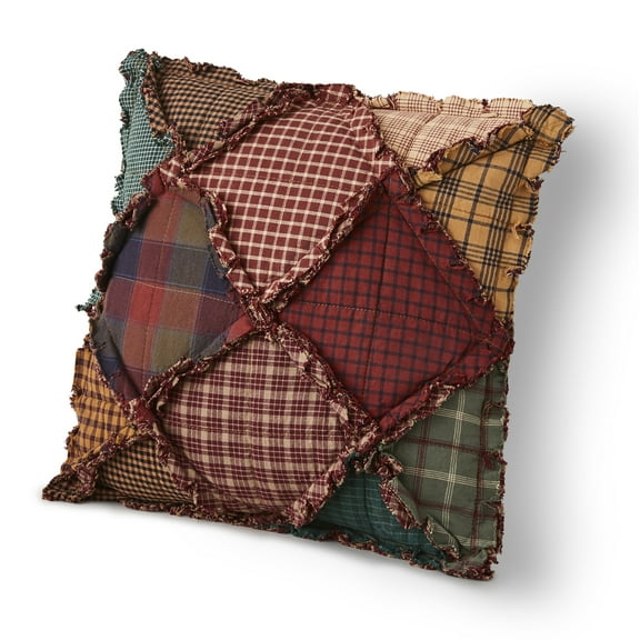 Donna Sharp Campfire Decorative Pieced Cotton Square Throw Pillow