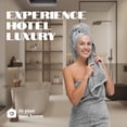 thumbnail image 5 of White Classic Hotel Collection 700 Gsm Turkish Cotton Bath Towels, Bathroom Towels Set, Light Gray, 27 x 54, 4 Pack, 5 of 7