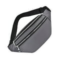 thumbnail image 2 of sweethay Riñonera para exteriores, bolsas de transporte multiusos con estilo, soportes de bolsillo para mujeres y hombres, bolsa de pecho con Bolsas de mensajero y de hombro Gris, 2 of 6