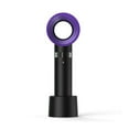thumbnail image 1 of Bladeless Handheld Fan, Mini Portable Fan, USB Desk Fan, Personal Fan with USB Rechargeable Battery Operated, 3-6 Working Hours, 3 Speeds, for Kids Baby Travel Camping Office Room, 1 of 9