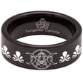 thumbnail image 5 of Goddess Pentacle Tungsten Carbide Ring, 5 of 9