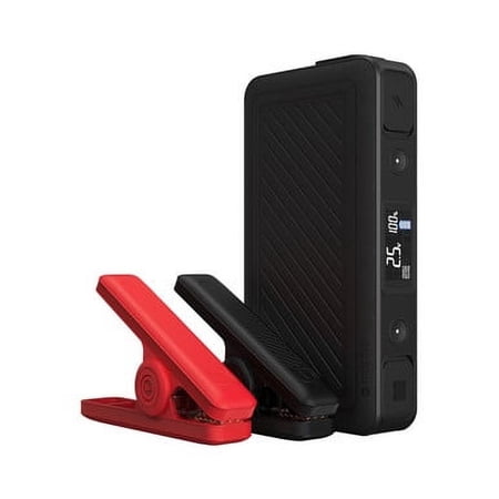 mophie Powerstation Go Rugged AC - 55.5 mWh Interbnal Battery (2) USB-A Ports & 65W AC Port Portable Car Jump Starter for Trucks Cars & More Includes Shock-Proof Jumper Cables LED Floodlight