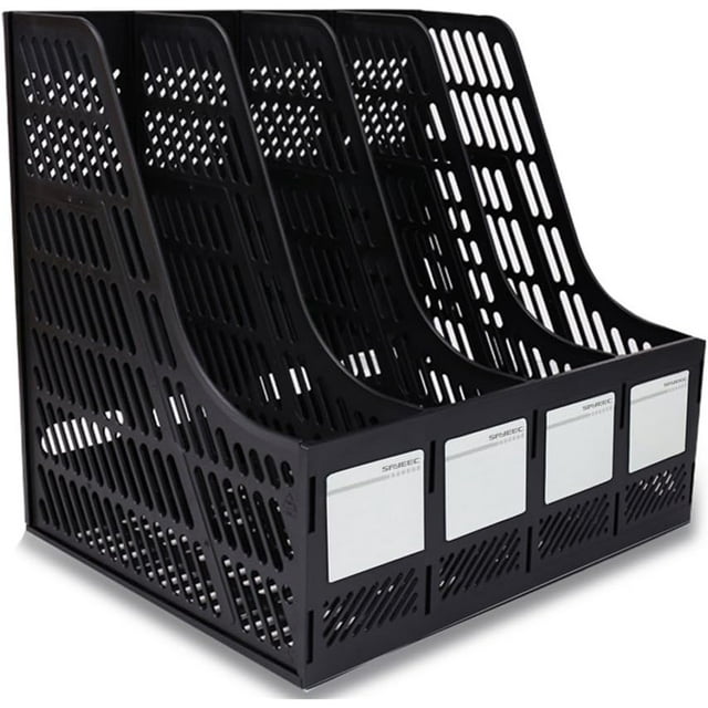 Sturdy Desktop Magazine Plastic Holders Frames File Dividers Document Cabinet Rack Display and Storage Organiser Box