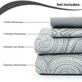 thumbnail image 2 of Lux Decor Collection Microfiber Twin Bed Sheets Set, 4 Pc Bedding Sheet Set - Gray, 2 of 7