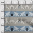 thumbnail image 1 of oneOone Georgette Viscose Fabric Stripe|Bird & Monkey Ikat Printed Fabric 1 Yard 42 Inch Wide, 1 of 3