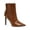 Brown, variant on INC Womens Katalina Faux Leather Pointed Toe Booties