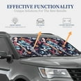 thumbnail image 4 of Haiem Flowers ad Butterflies Car Windshield Sun Shade (2 Pieces) Foldable Windshield Sun Shade Car Accessories for Truck SUV Pickup-Small, 4 of 7