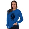 thumbnail image 5 of Butterfly Moth Spiritual Crystal Ball Women's Long Sleeve T Shirt Brisco Brands S, 5 of 6