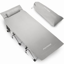 Alpcour XL Compact Folding Camping Cot - Steel Frame Bed, 500 Lbs Capacity