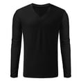 thumbnail image 5 of BJUTIR Mens Long Sleeve T Shirts Long Sleeves V Neck Solid Pullover Casual T Shirt Blouse, 5 of 5