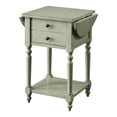 thumbnail image 4 of Furniture of America Wenslo Drop Leaf Side Table, Antique Gray, 4 of 6