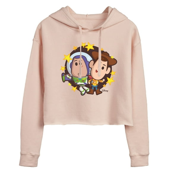 Toy Story 4 - Buzz And Woody - Juniors Cropped Pullover Hoodie