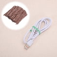 thumbnail image 5 of Unique Bargains Decorative Twist Ties for Gift Wrap and Crafts 700 Pcs Coffee Color, 5 of 5