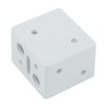 thumbnail image 2 of 4PCS White Blind Brackets Low Profile Box Mounting Bracket Head Track End Cover Window Blinds Headrail Bracket, 2 of 9