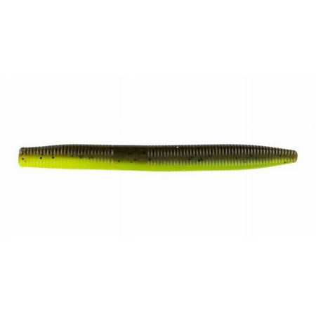 Big Bite Baits 5 in. Fat Stick Green & Pumpkin & Chartreuse Laminate Fishing Lure - Pack of 5