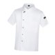 thumbnail image 2 of Chaqueta de chef de verano con botones a presión y manga corta para cocinar en hoteles M blanco, 2 of 9
