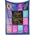 thumbnail image 1 of LHSHID Gigi Throw Blanket for Grandma Mother's Day Birthday and from Grandchildren with Beautiful Design and Soft Texture 50"x60", 1 of 9