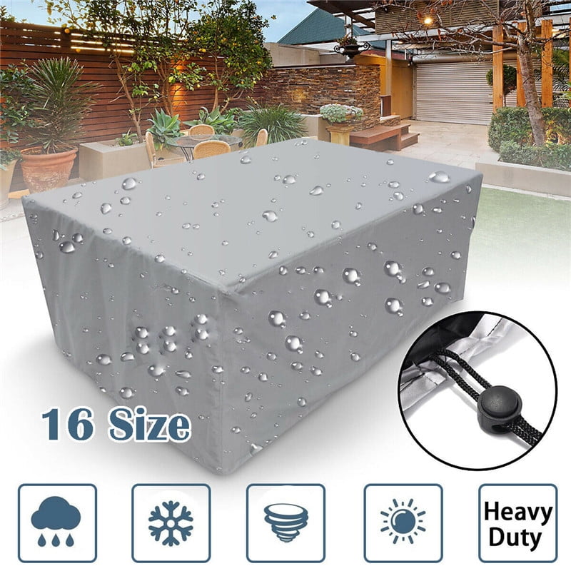 Silver Waterproof Patio Cover, Large Outdoor Furniture Cover