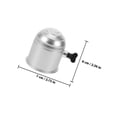 thumbnail image 2 of OUNONA 2Pcs Universal Tow Ball Cover Plated Silver Plastic with Locking Mechanism for Trailer Use, 2 of 8
