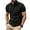 Black, variant on AJZIOJIRO Men's Summer Lapel Cotton Shirt Tops Short Sleeve Pullover T-Shirts S-3XL Casual Tees Shirts