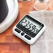 Digital Kitchen Timer, Cooking Countdown Clock with Large LCD Display, Loud Alarm and Strong Timer