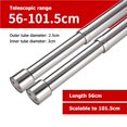 thumbnail image 4 of Adjustable Closet Rod Retractable Stainless Steel Clothes Clothes Rod Retractable Clothes Hanging Hanging Pole for Wardrobe 56-100cm, 4 of 9
