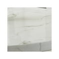 thumbnail image 5 of Valencia 54" Rd White Faux Marble Dining Tbl w/Gray PVC Pedestal+Gray Wood Base, 5 of 5