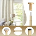 thumbnail image 3 of Unique Bargains Gold Curtain Rods for Window 2.3-4ft, Adjustable Drapery Rods, Telescoping Window Curtains Rod, 3 of 5