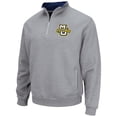 thumbnail image 2 of Men's Colosseum Heathered Gray Marquette Golden Eagles Tortugas Team Logo Quarter-Zip Jacket, 2 of 3