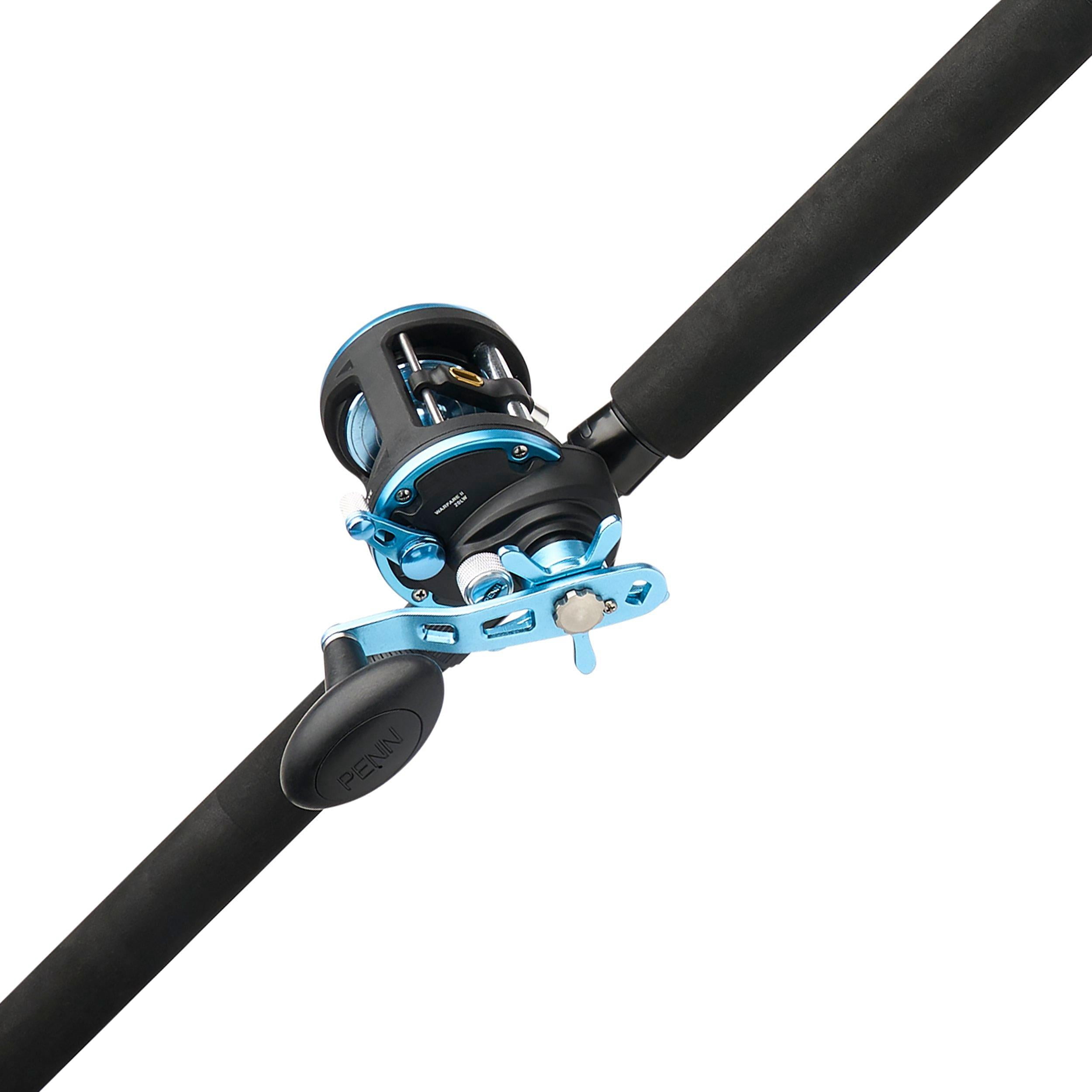 PENN Warfare II Level Wind Conventional Fishing Combo, 6'6" Medium Heavy Rod, 20 Size Reel