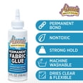 thumbnail image 3 of Aleene’s Permanent Fabric Glue, 4 fl oz – Machine Washable No-Sew Adhesive for Clothing, Denim, Cotton, Polyester & Fabric Crafts, 3 of 3