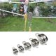 thumbnail image 4 of JCBIZ 1 paquete M15 bloque de polea doble de acero inoxidable Hardware resistente doble rueda giratoria aparejo rueda de elevación polea fija para carga de cable de alambre 35 kg, 4 of 5