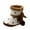 Brown, variant on Unisex Baby Booties Stay On Sock Slippers Soft Shoes Non-Skid Ankle Boots Toddler Crib Winter Shoe