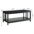 thumbnail image 3 of Convenience Concepts Table Basse Mission en Bois Noir, 3 of 3