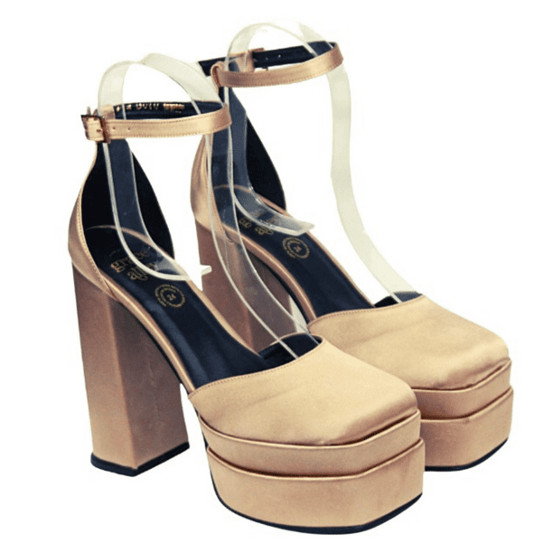 Tacones Sandalias Tipo Bratz Zapatillas De Tacón Con Doble