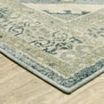 thumbnail image 4 of 5' X 7' Blue Grey Beige And Teal Oriental Power Loom Stain Resistant Area Rug, 4 of 5