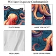 thumbnail image 4 of luoweisi Men's Beach Shorts Quick Dry Swim Trunks with Mesh Lining Octopus S, 4 of 5