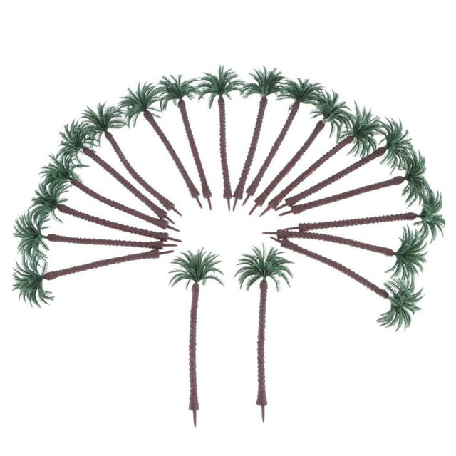 Paquete de 20 palmeras de coco artificiales - Palmeras de coco, modelo drago 9cm
