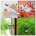 thumbnail image 6 of Acrylic Keychain Blanks 2 Inch Dia Clear Disc Ornaments Key Chain with Open Jump Ring, 48 Set, 6 of 6